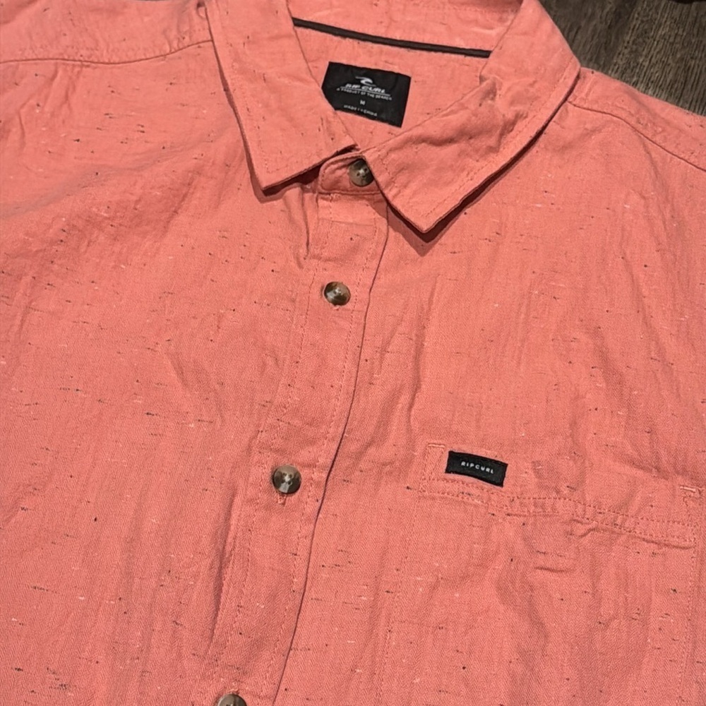 Rip Curl Button Down Shirt Mens Size Medium - Picture 2 of 5